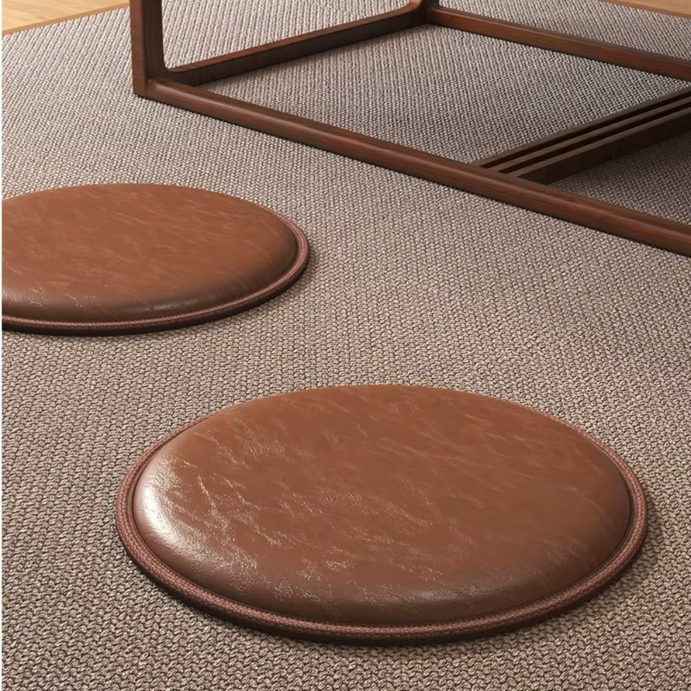 Coussin Zafu en cuir épais antidérapant