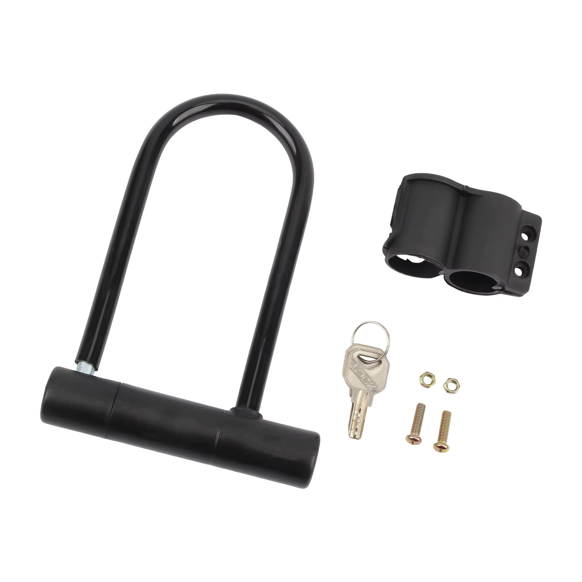Serrure en U pour moto et vélo, Mini serrure de roue de vélo portable avec clé antivol, sécurité pour Scooter, accessoires de vélo