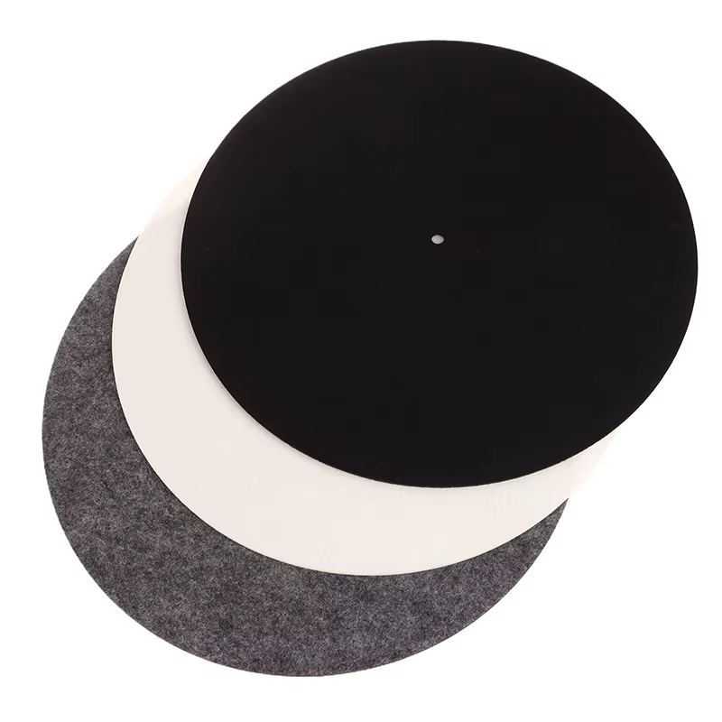 Pour LP vinyle disque Audio remplacement bricolage accessoires Audiophile épais platine tapis 1PC tapis antidérapant feutre platine plateau tapis