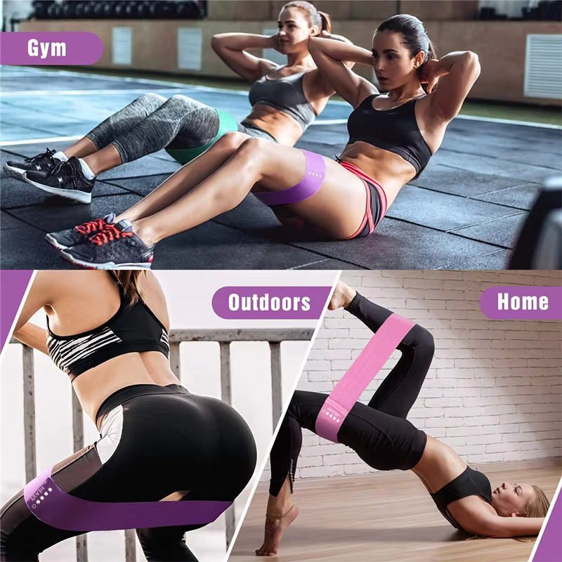 Bandes de résistance élastiques de fitness entraînement à domicile