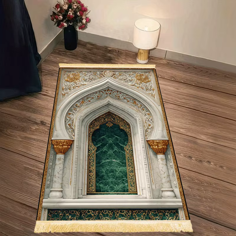 Tapis de prière de luxe VIKAMA à franges