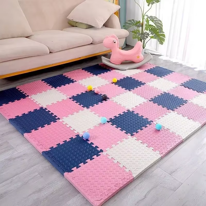 Tapis de sol en mousse optique pour enfants, puzzle pour bébé, matelas épissé, coussin rampant, jouets pour enfants, cadeaux pour la maison, accessoires Playvirus, 2.5cm