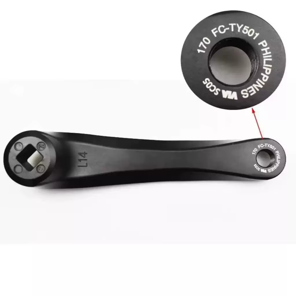SHIMANO FC - TY501 Pédalier à trou carré 42T/48T - 7/8 vitesses 21/24 pour VTT