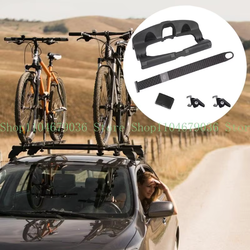 Sangle fixation support roue vélo à dégagement rapide, pour toit voiture, Clip support vélo, Installation
