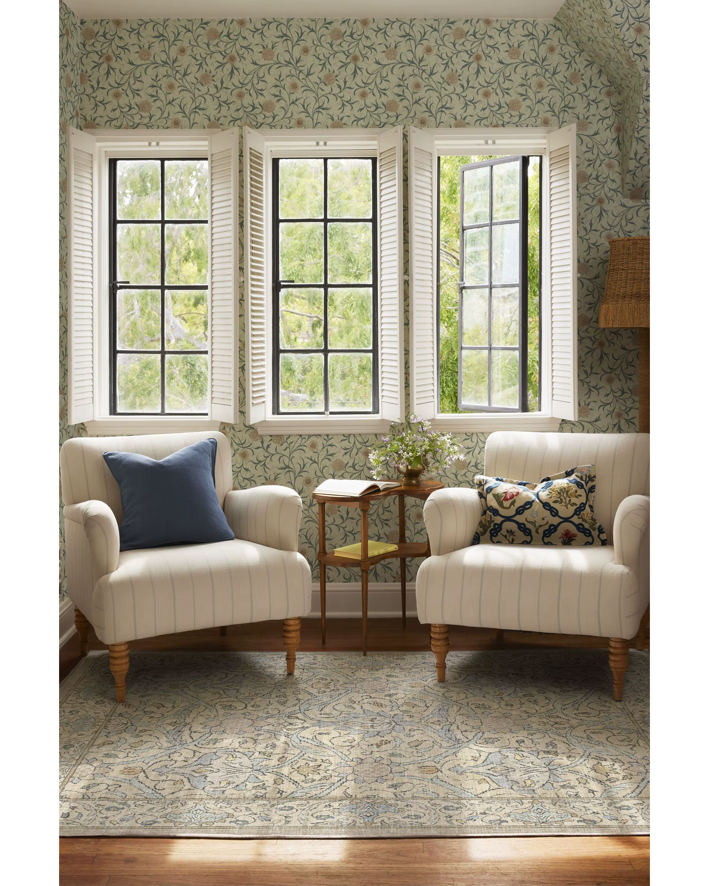 Turc Vintage Beige Floral Zone Lea William Instabilité Pierre Naturelle Tufté Lea Décor De Ferme