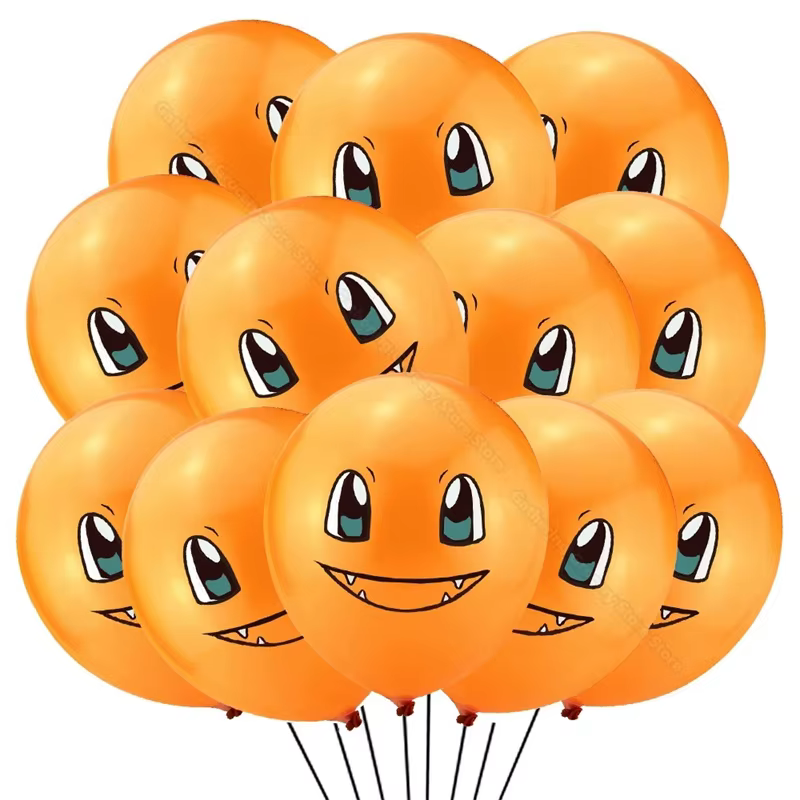 12 pièces dessin animé Pikachu Latex Ballon fête d'anniversaire décoration fournitures bébé cadeaux enfants faveur dessin animé Pokemon Ballon bricolage jouets