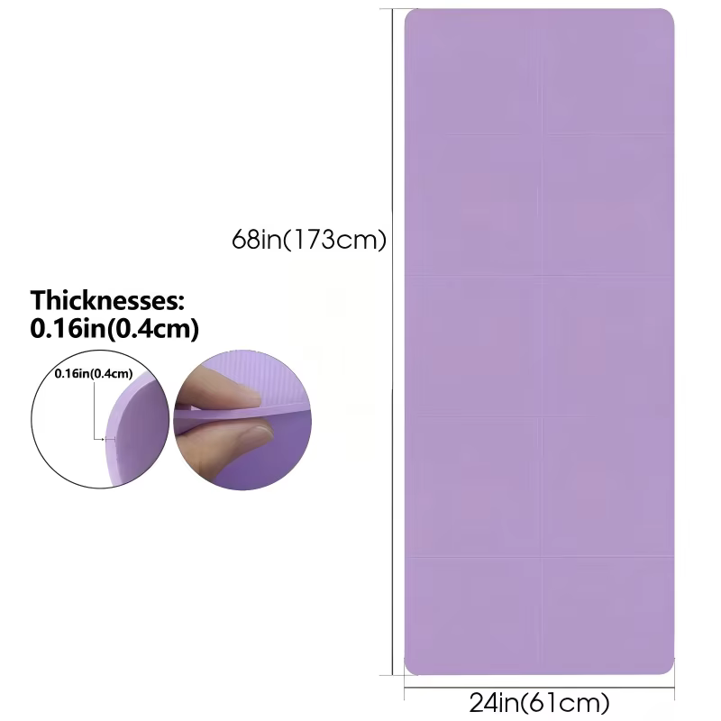 Tapis de Yoga antidérapant en mousse EVA confortable