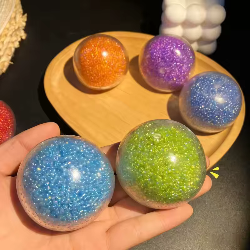 Balle anti-stress colorée et portable