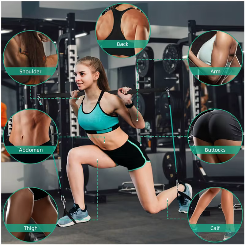 Barre de Pilates d'exercice pondérée Portable multifonctionnelle