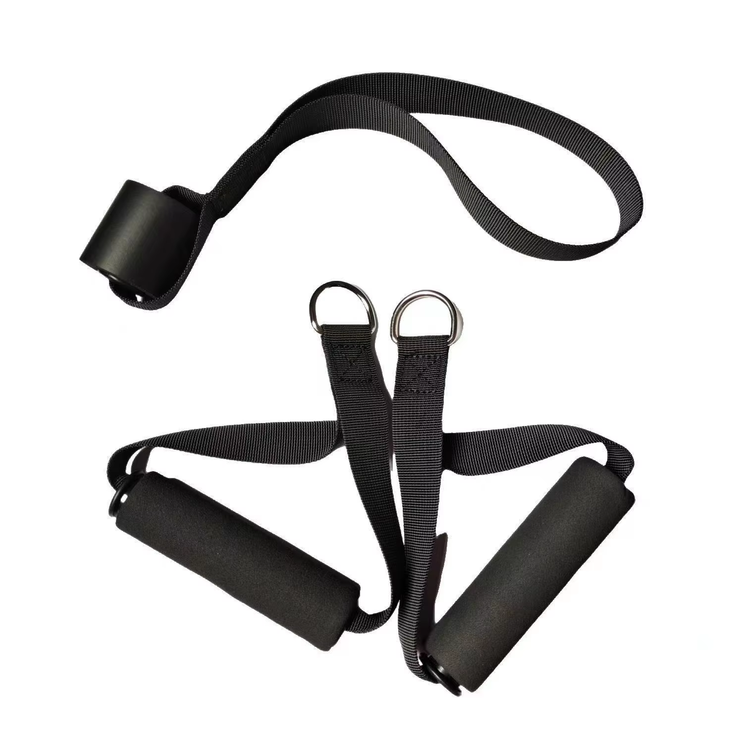 Poignée de gymnastique poignées en mousse Extra larges pour Fitness Crossfit levage traction entraînement robuste anneau en D tirer corde câble Tube accessoires