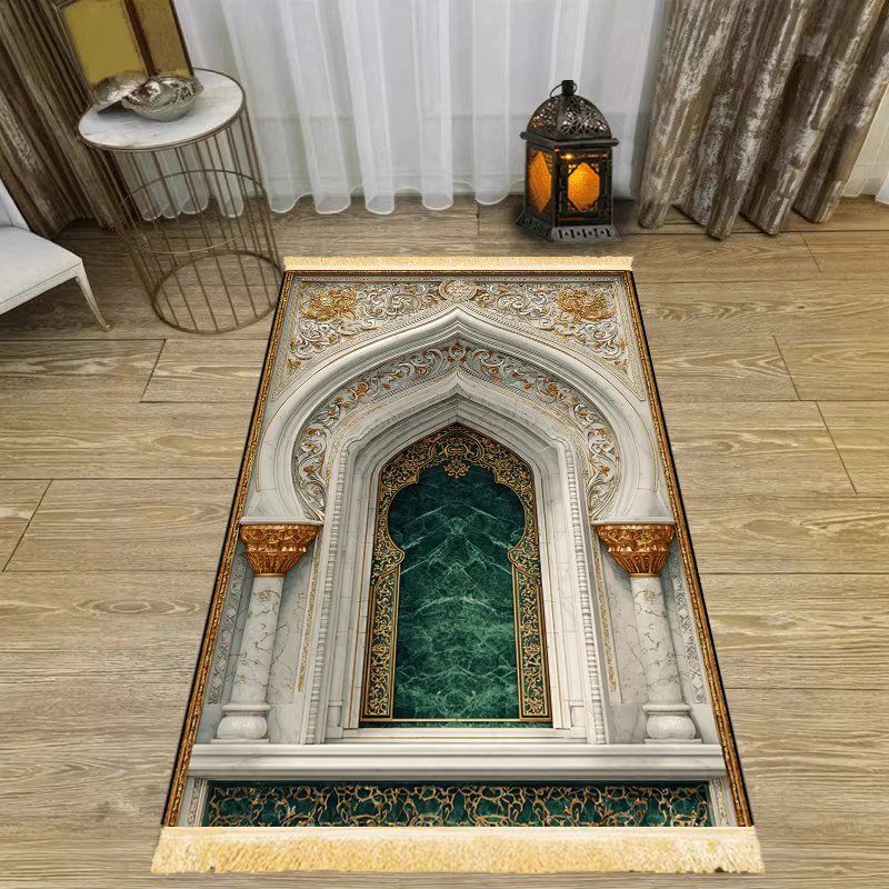 Tapis de prière de luxe VIKAMA à franges