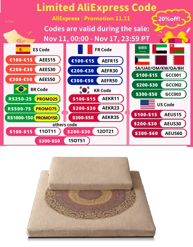 Coussin de méditation pliant