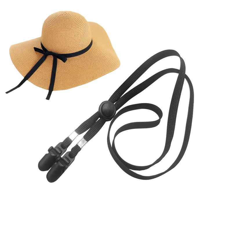 Clips de chapeau, retenue de casquette avec sangle Durable, Clips de sécurité pour le golf, la pêche, la navigation de plaisance, la voile, Clip coupe-vent réglable