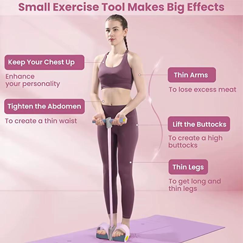 Bandes de résistance, extracteur de pédale de Yoga à 4 tubes