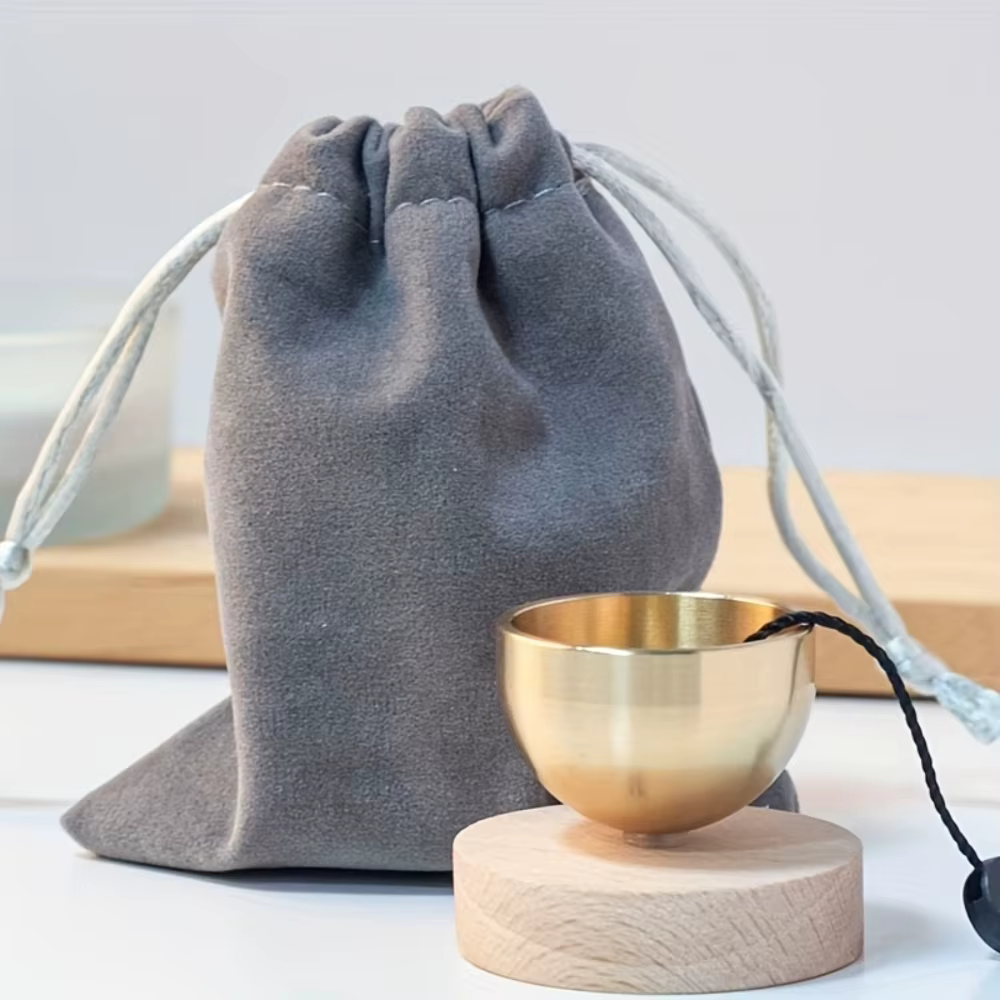 1PC Mini chanson bol ensemble méditation clair sonnerie Instrument de musique détendre l'anxiété féminine guérison Yoga réduire le Stress cloche