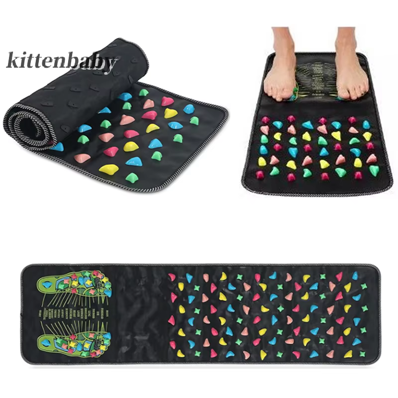 Tapis de Massage des pieds réflexologie marche pierre route
