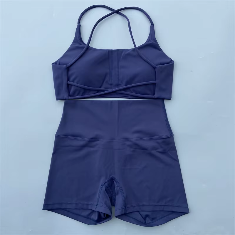 Ensemble short de Yoga deux pièces pour femmes