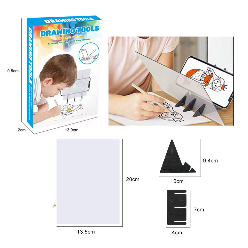 Planche à dessin pour enfants, outils de dessin, Projection de peinture, copie, Table d'apprentissage, croquis réflexion, jouets éducatifs optiques