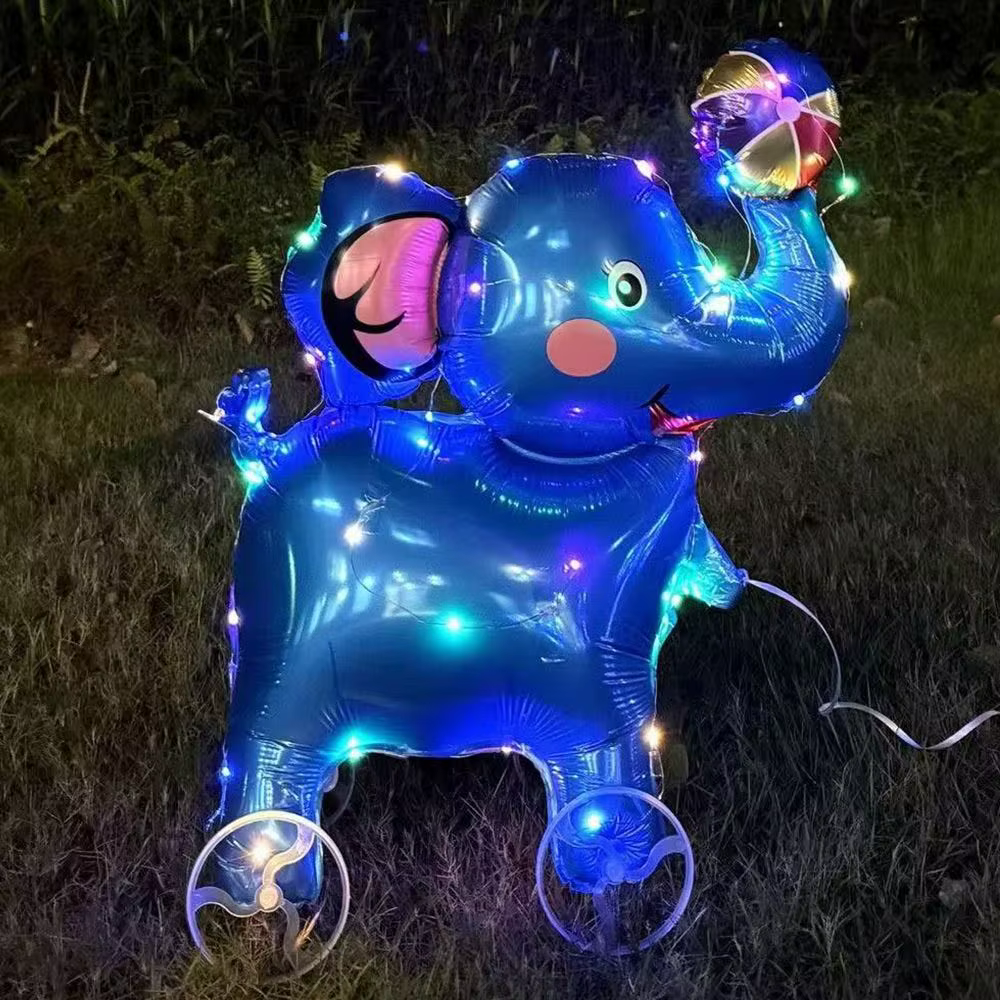 Ballon marcheur 3D en forme de carré avec roues