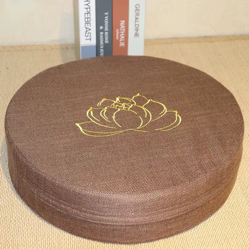 Coussin de méditation en lin 40x6CM