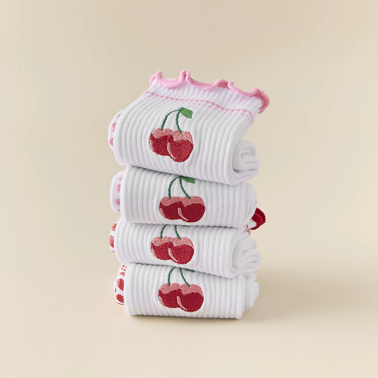 3 paires, 3 paires de chaussettes de Pilates mignonnes avec poignées chaussettes de Yoga à volants pour femmes