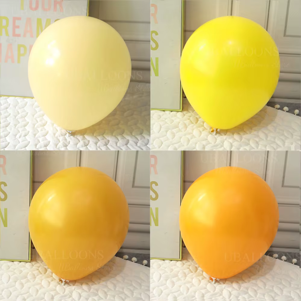 Ballons jaunes de 18 pouces, 2/5/10 pièces, Papaye citron Pastel Boho moutarde jaune, ballon en Latex pour anniversaire, réception-cadeau pour bébé, décor de fête Favo