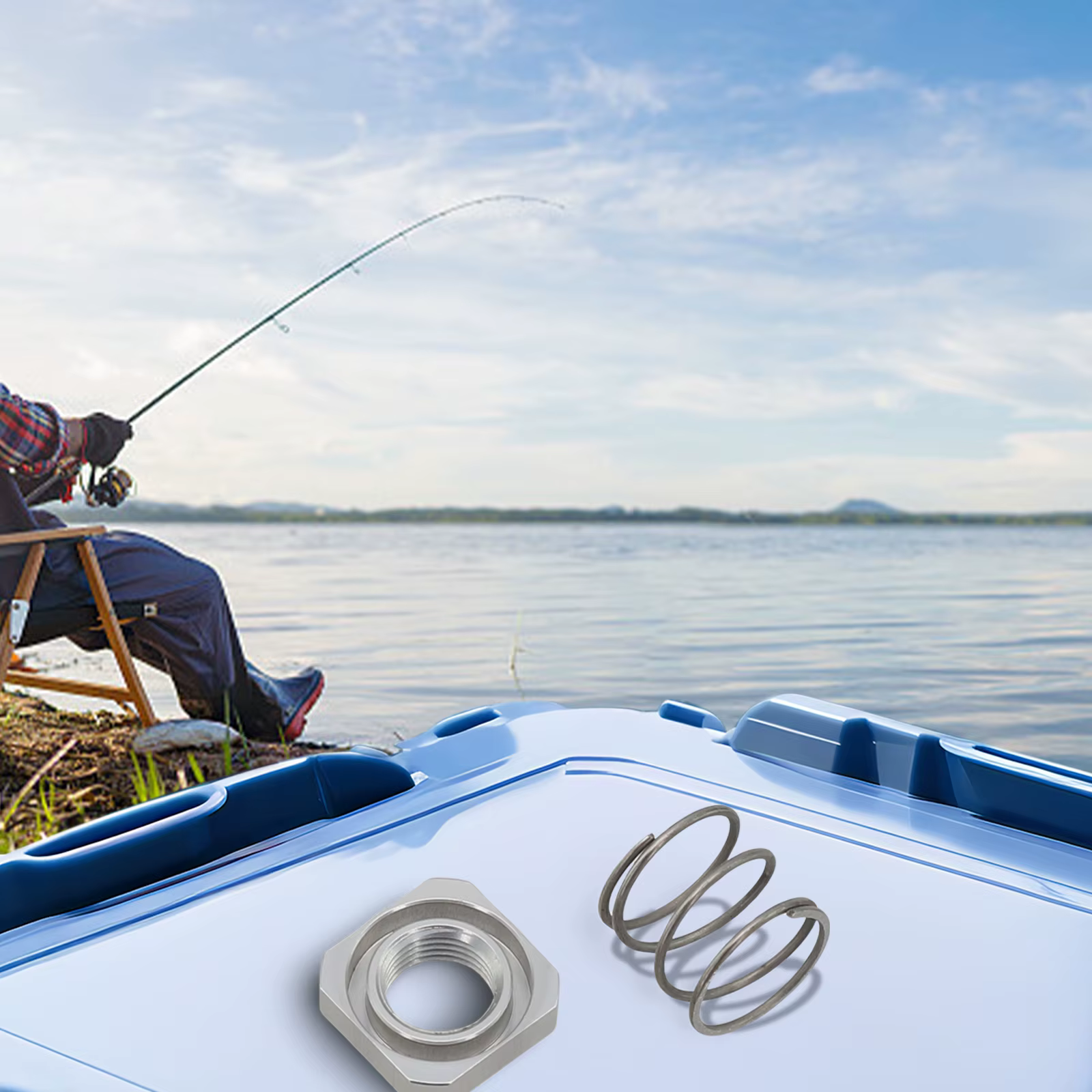 1 jeu pour DAIWA 0.8g, vis de broche de Modification, roue de goutte d'eau pour vis de roue de chute d'eau de ressort cinq étoiles