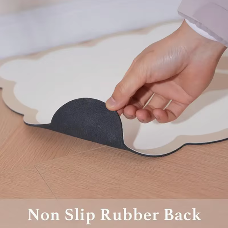 Tapis d'alimentation pour animaux de compagnie, absorbant et antidérapant, pour bol de chien, terre de diatomées, pour bol d'eau et de nourriture