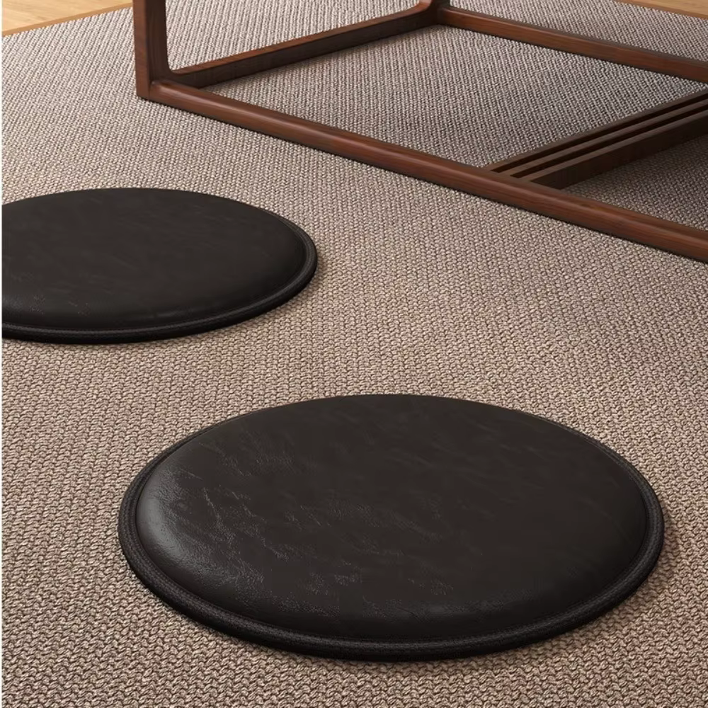 Coussin Zafu en cuir épais antidérapant