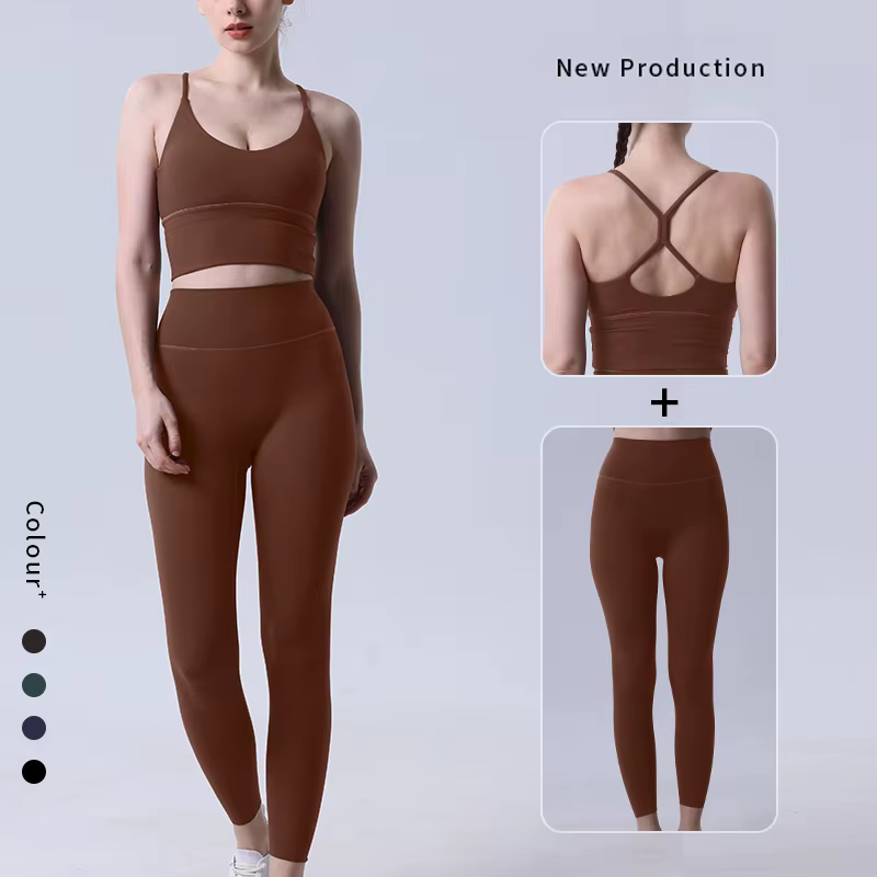 2 pièces vêtements de Yoga survêtement pour femmes