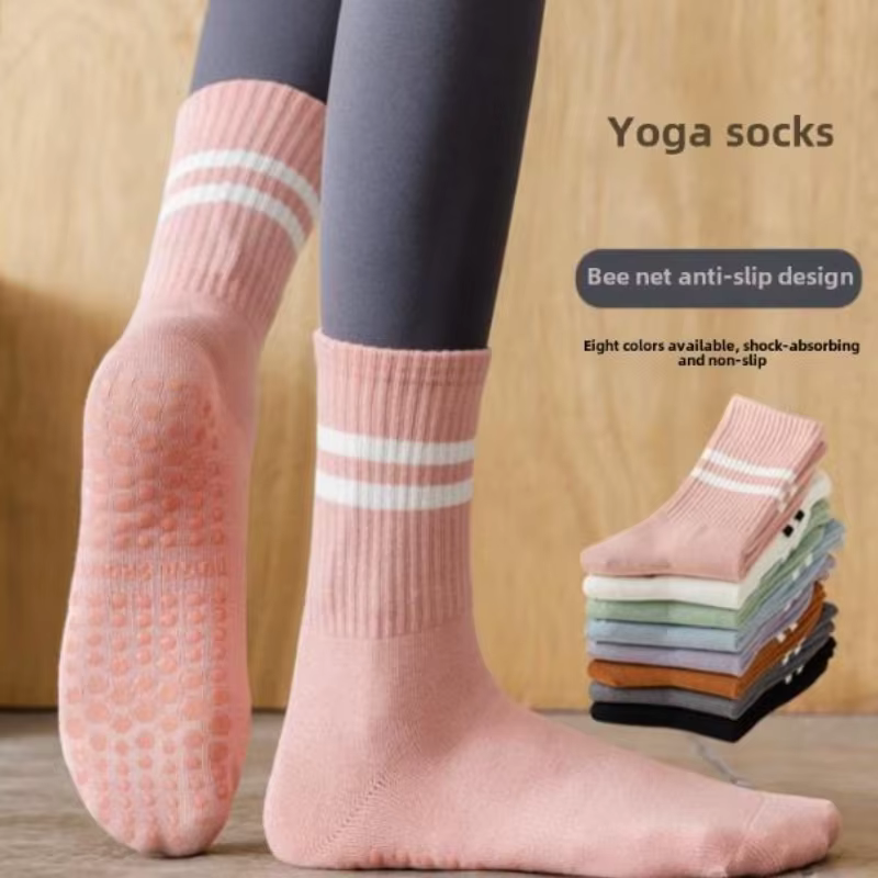Chaussettes Pilates avec poignées pour femmes