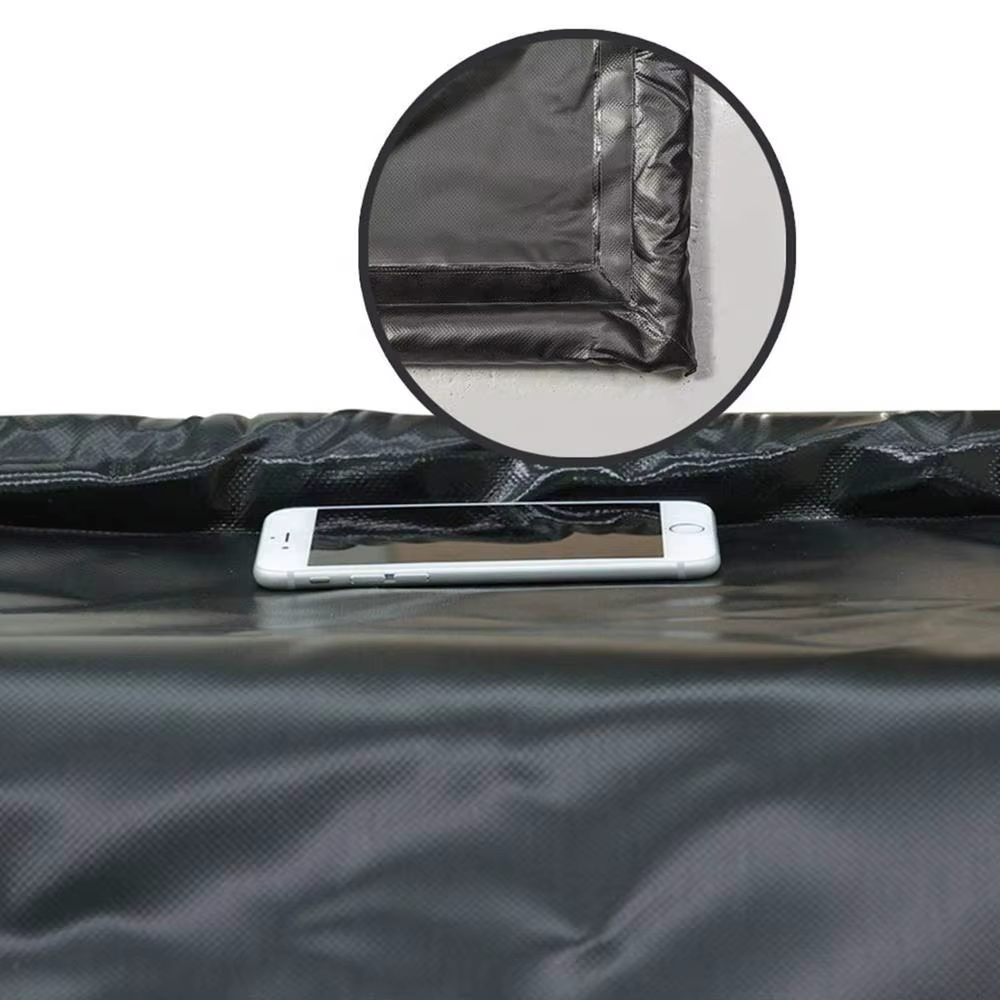 Tapis de sol de garage en PVC imperméable 7'9" x 18' pour protéger et nettoyer des intempéries comme la neige, la boue et la pluie 7'9" x 16'/ 8'6" x 20' / 9' x 22'