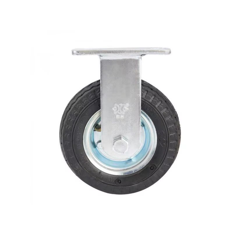 Roue Directionnelle Gonflable en Caoutchouc, Résistante à l'Usure, pour Chariot à Bagages, Rap6 Pouces, 1 Pièce