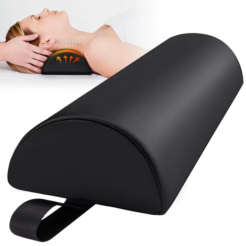 Coussin de soutien semi-circulaire pour table de massage avec poignées