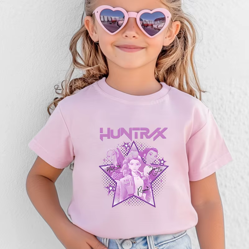 T-shirt Kawaii pour enfants, vêtements pour filles et garçons, vêtements pour enfants, hauts à la mode, en coton, cadeau doux, costumes à manches courtes