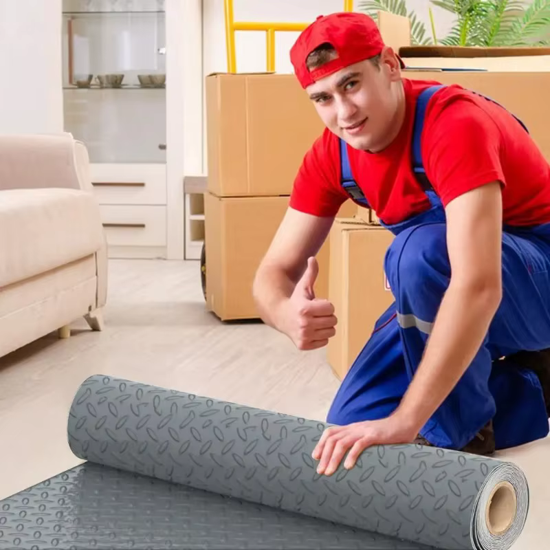 Tapis de sol épais antidérapant texturé pour garage, rouleau de sol en PVC pour garage pour la protection du dessous de caisse