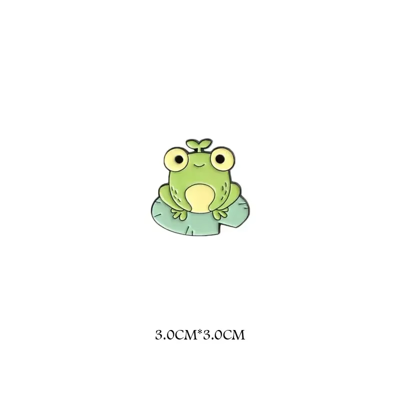Broche en alliage de grenouille verticale