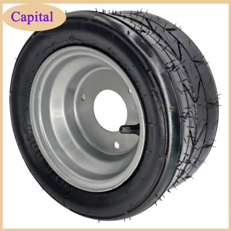 Roue durable 10x6.00-6, pneu gonflable avec jante pour remplacement de roue de scooter