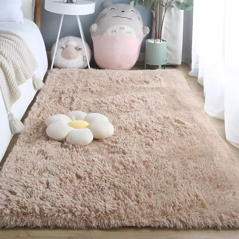 VIKAMA – tapis en laine de soie, pour chambre à coucher, salon, Style Ins, tapis de sol scandinave pour la maison, décoration de la maison