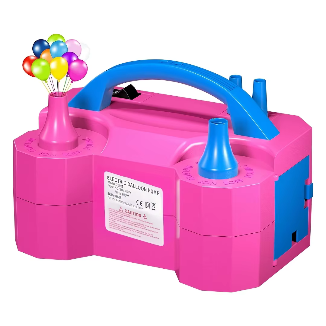 Pompe à ballons électrique, souffleur de ballons électrique portable, pompe à air pour ballons, double buse, 600W, gonfleur de ballons pour fête