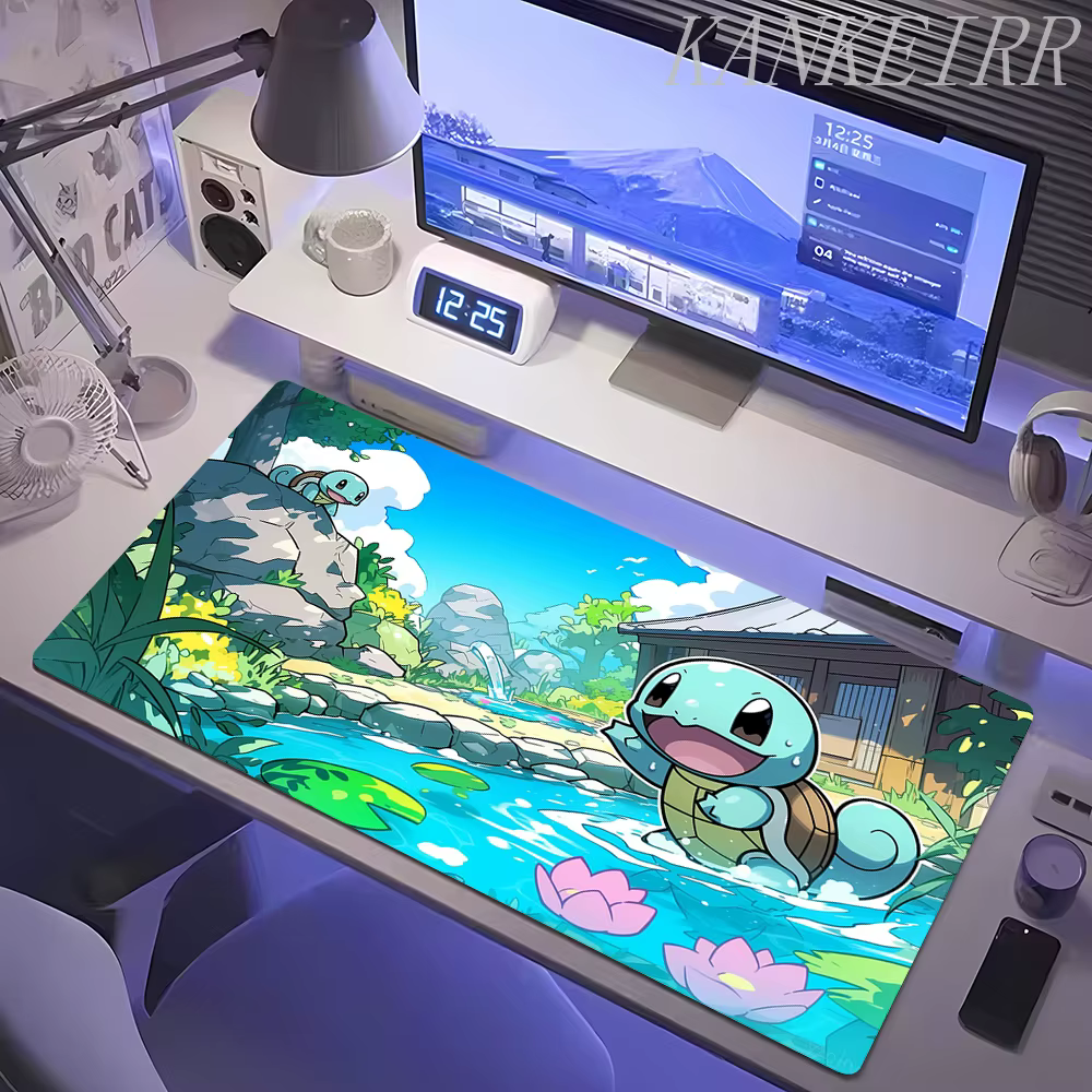Tapis de souris Anime pour Gamer, ordinateur portable, tapis de souris Pokemon mignon, tapis de souris en caoutchouc Kawaii pour ordinateur, accessoires de bureau