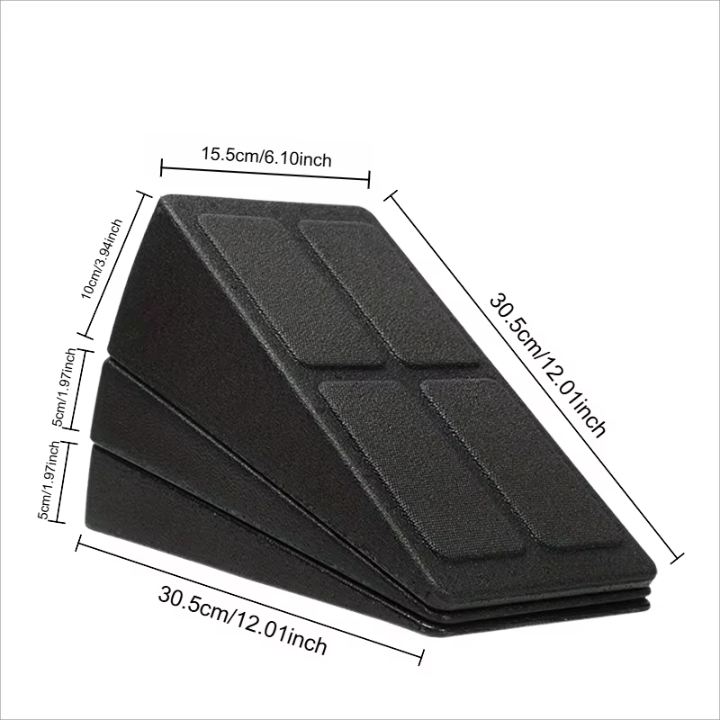 3 pièces/ensemble briques de Yoga Squat blocs de cale bloc rampe Deadlift planche inclinée réglable antidérapant mollet pied civière pour exercice salle de sport