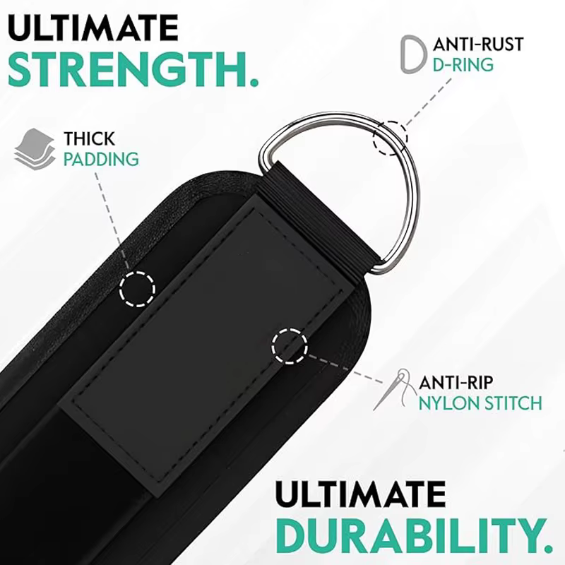 Sangle de cheville fine réglable avec doubles anneaux