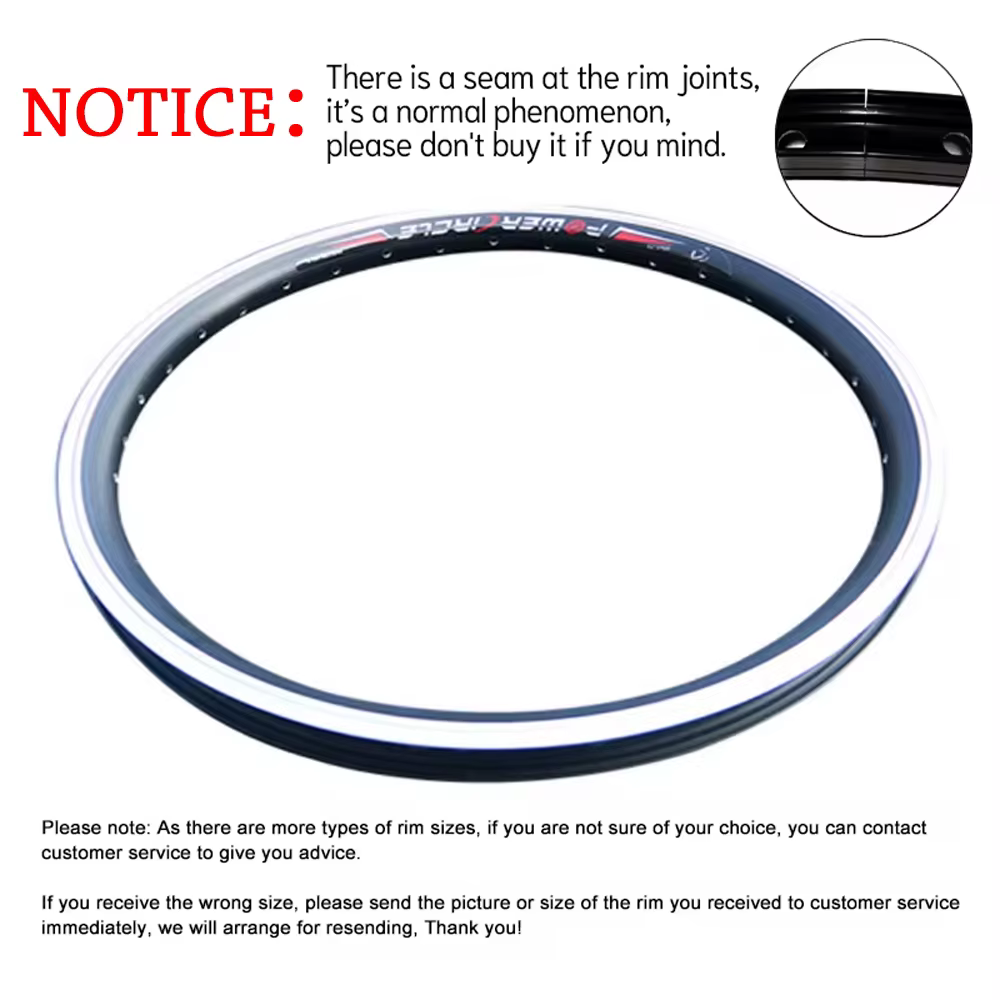 Jantes de vélo 18 "22" 24 "26" 27.5 "700C avec 36 trous pour vélo de montagne Double couche V frein à disque accessoires