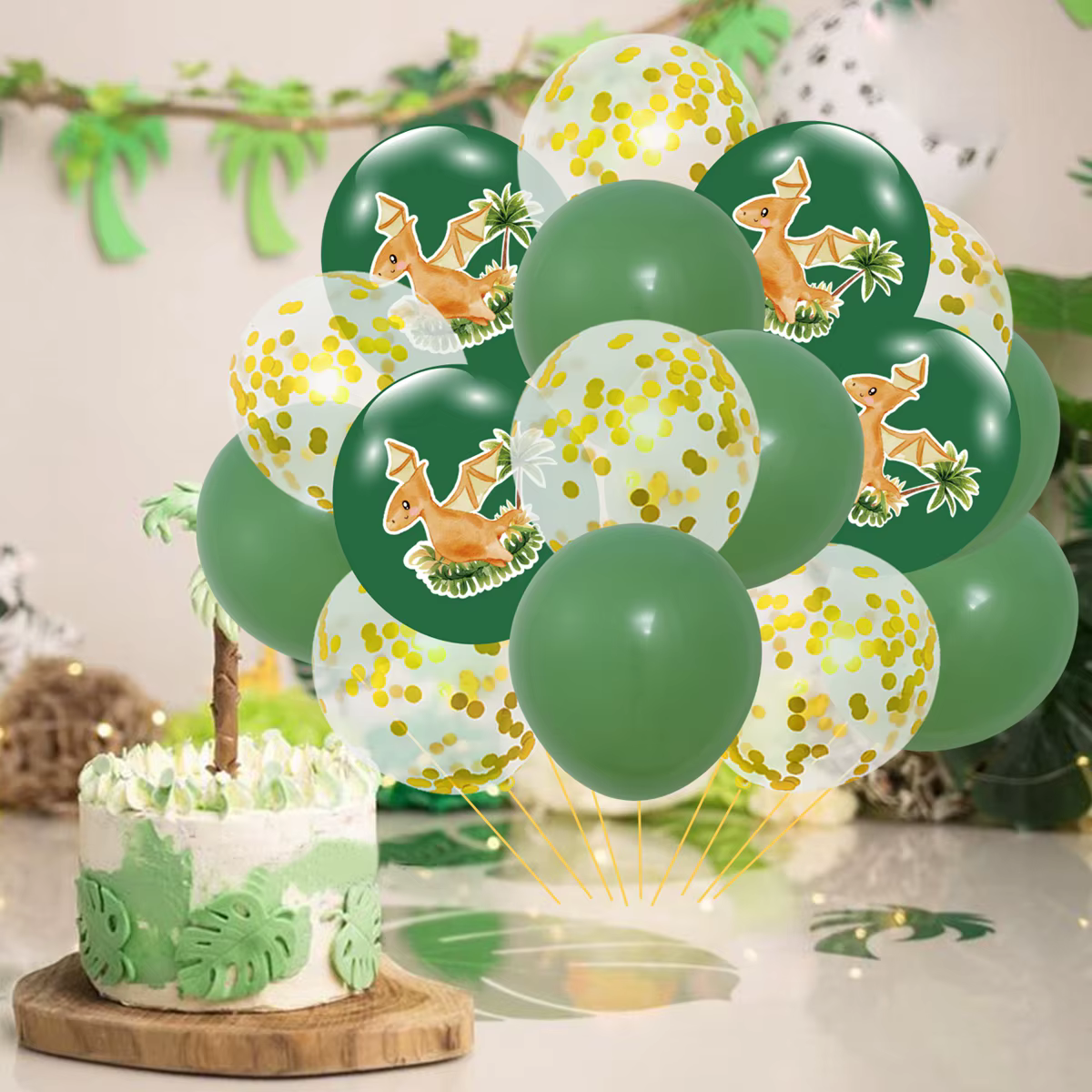 Ballons dinosaures décorations de fête joyeux anniversaire enfants garçon bébé douche ballons dinosaures Jungle Safari anniversaire Balon fournitures