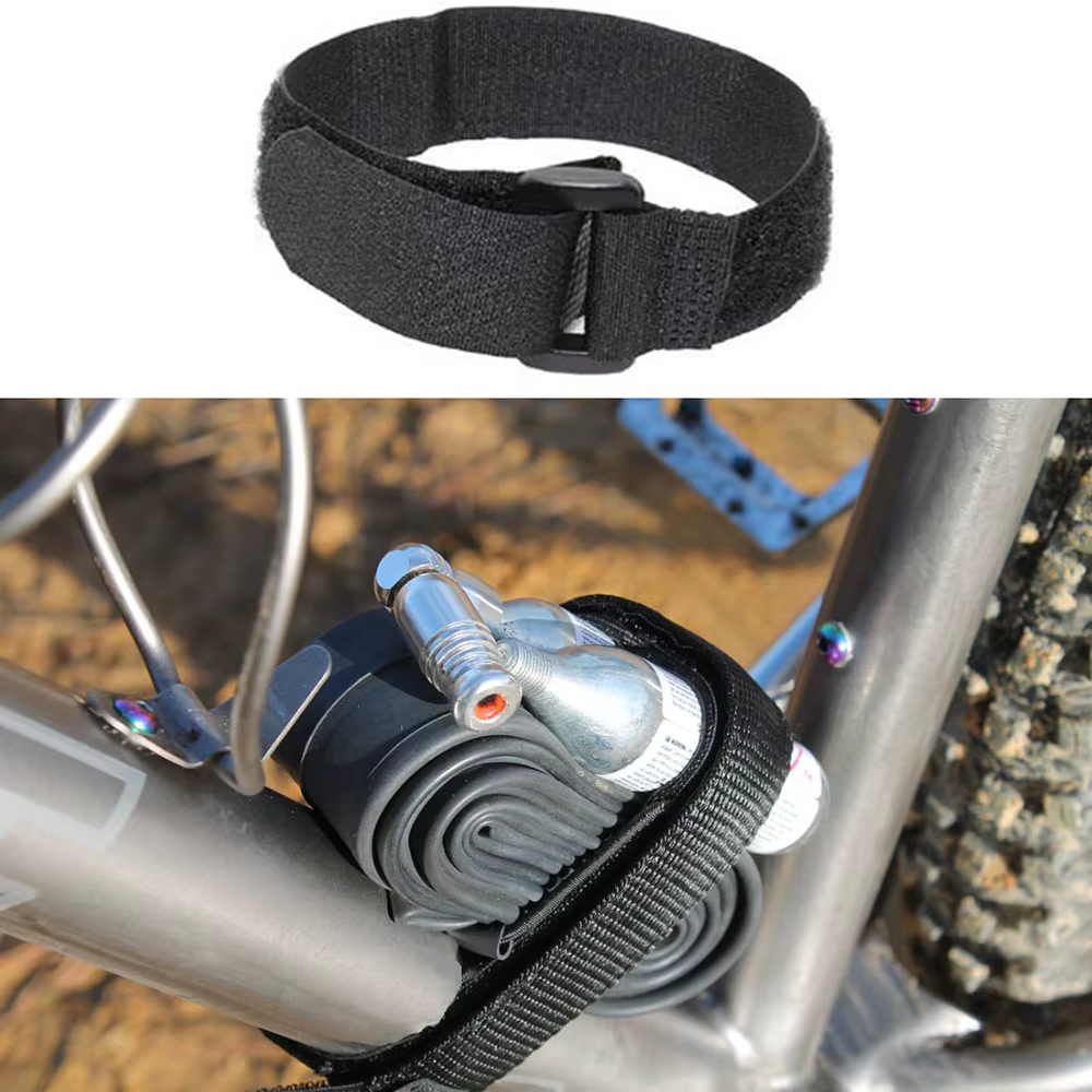 Sangle de roue de vélo réutilisable, attaches de câble en nylon, crochet et boucle, attaches de câble durables, multi-usages, sangles de câble de fixation auto-adhésives, 2.5x30cm, 5 pièces