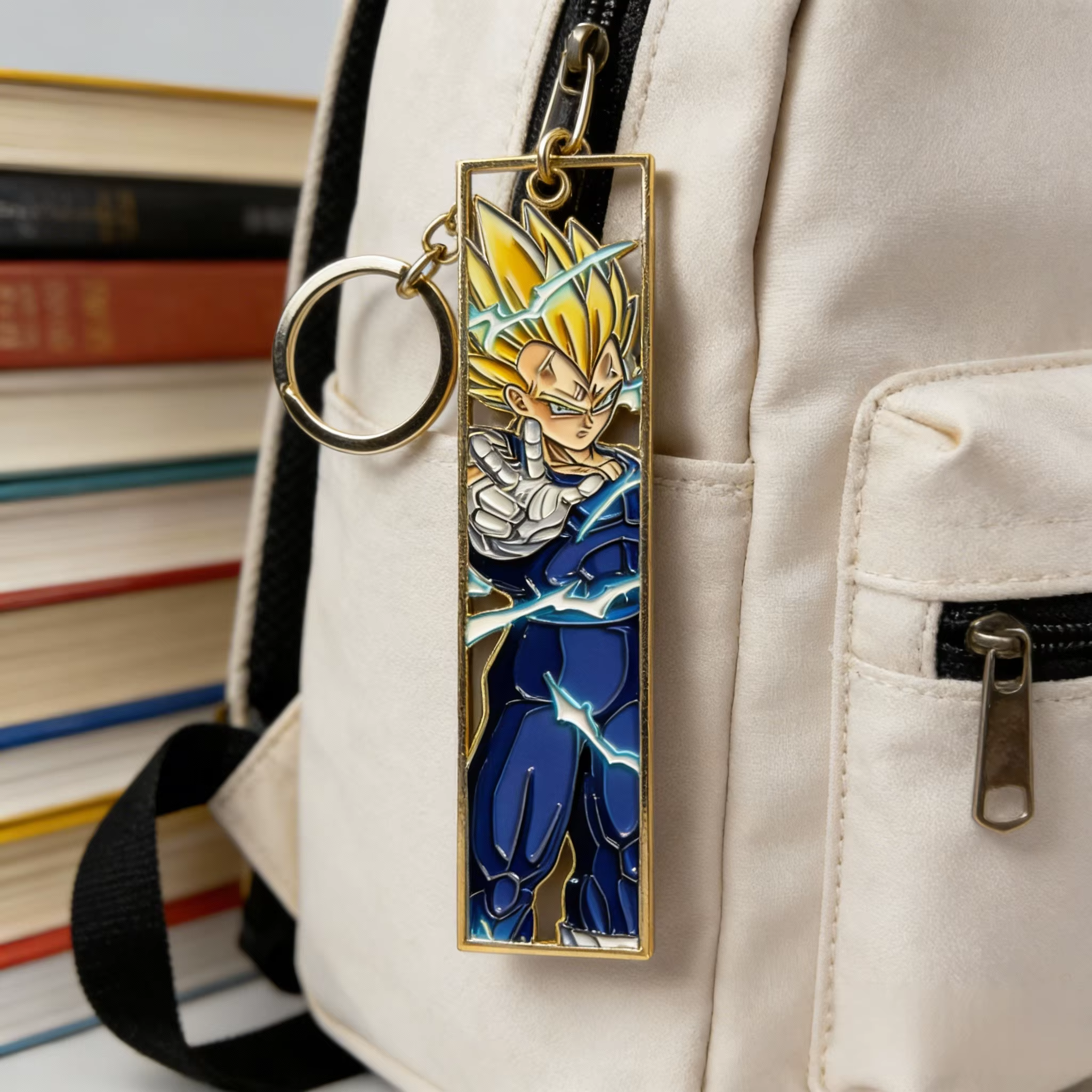 Anime métal évider porte-clés signet mignon Jet Manga mode sac porte-clés bijoux accessoire porte-clés cadeau Anime