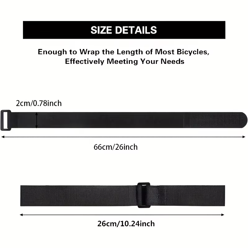 Sangles de fixation de roue de vélo, poignées antidérapantes en Gel résistant, conception réglable, sangles de support de roue de vélo pour porte-vélo, accessoires de cyclisme