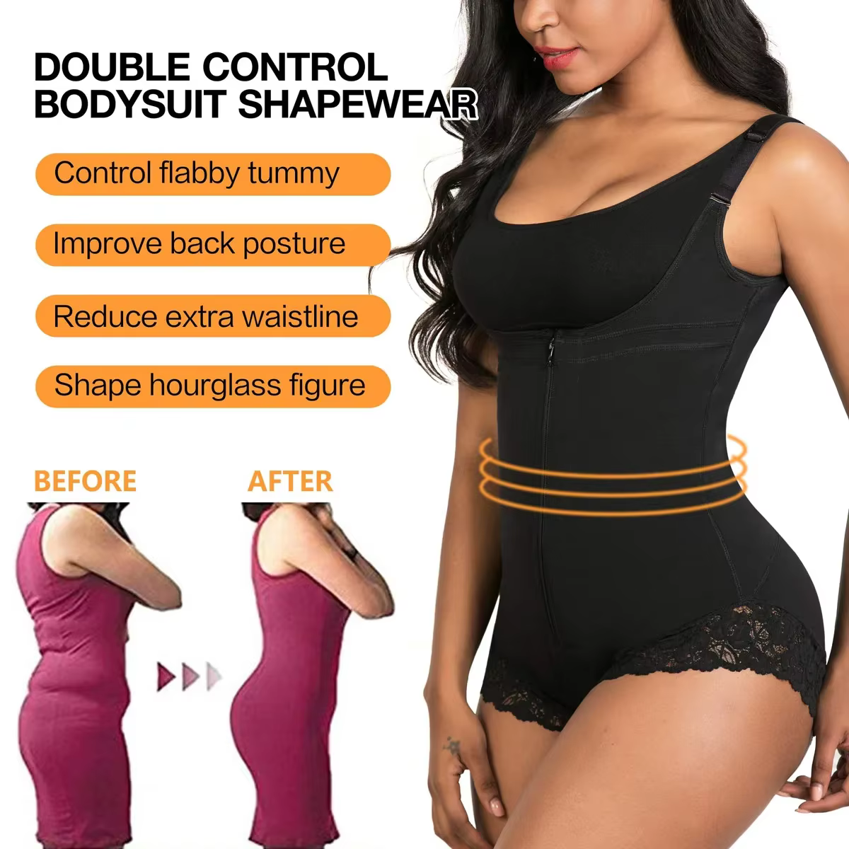 Shapewear colombien Abdomen femme réduisant et façonnant les ceintures pour les femmes taille formateur ventre plat