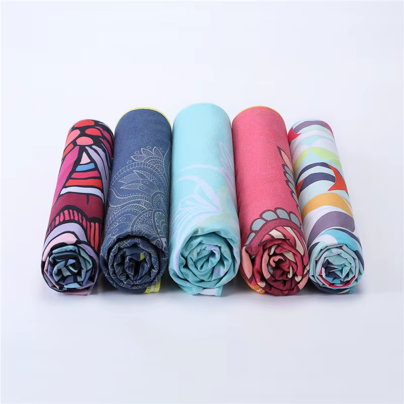 Tapis de Yoga serviette double face velours
